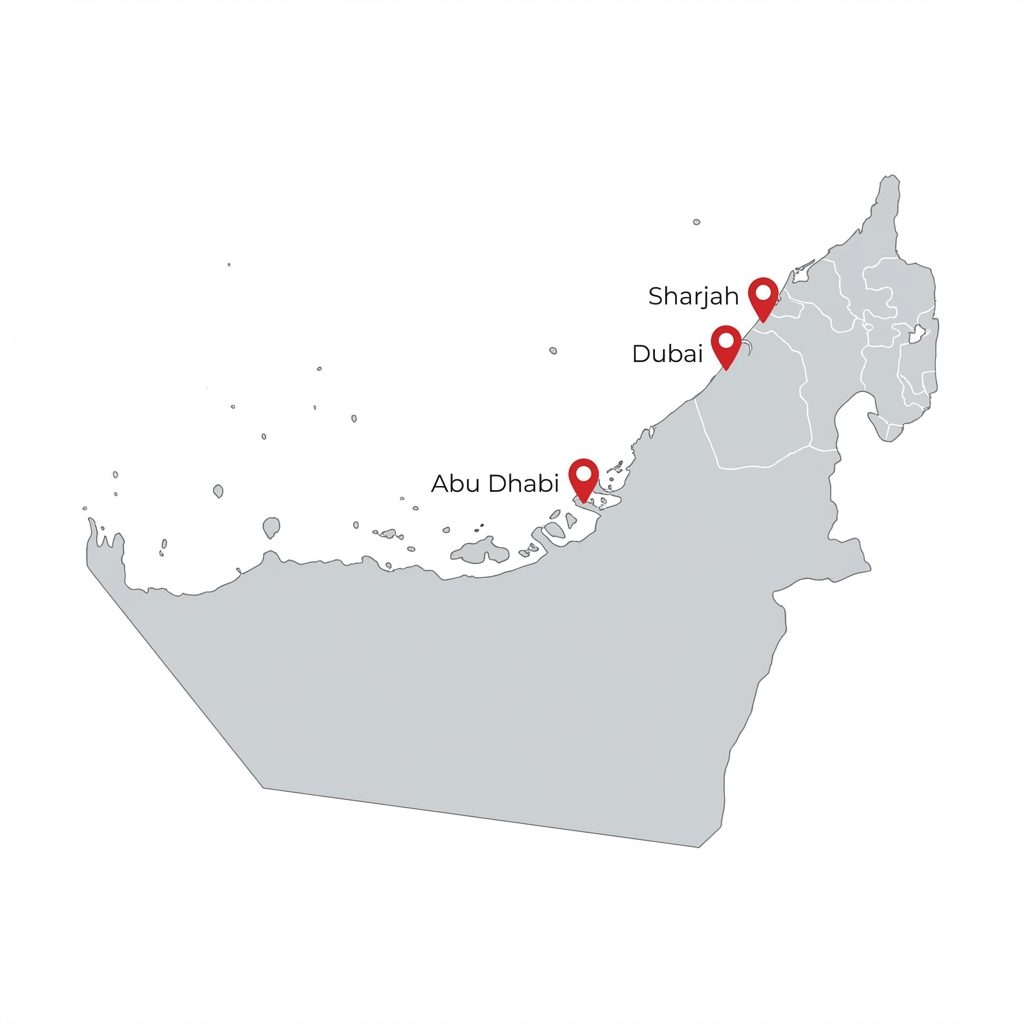 Hoover Service Coverage Map UAE